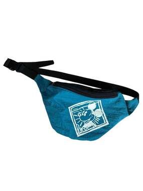Vintage 90s Disney Fresh Mouse Mickey Mouse Teal Nylon Fanny Pack